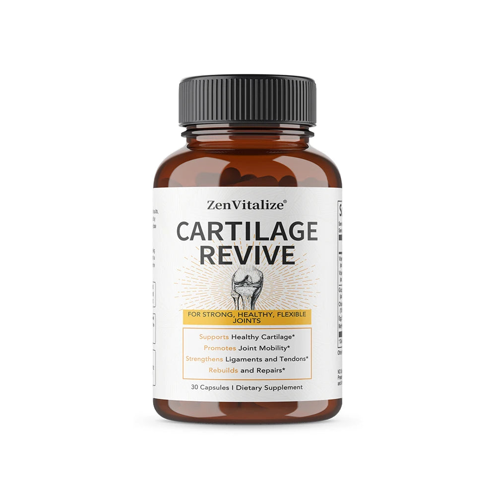 Cartilage Regeneration Supplement - Contains Type II Collagen, Glucosamine, MSM, Vitamin D3, Vitamin C - Promotes Joint Mobility
