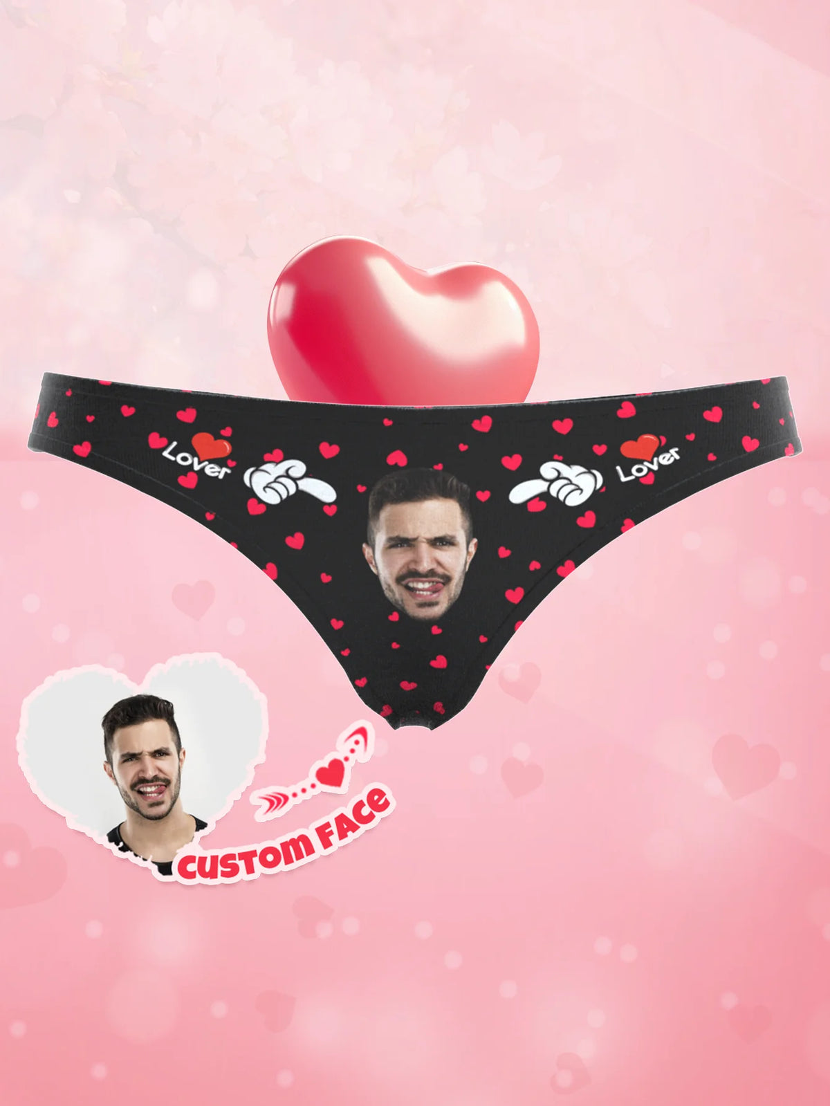 Custom Face Thong For Her Personalized Photo Underwear Valentine Gift For Girlfriend Wife Funny Gift Anniversary