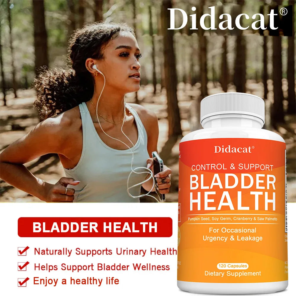 Bladder Control - with Cranberry, Pumpkin Seed Extract - Urinary Tract Health, Supports Healthy Urination - 120 Capsules