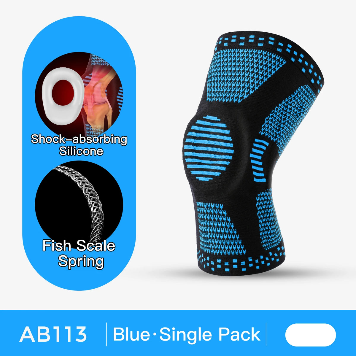 1PC Orthopedic Knee Pad Knee Brace Support Joint Pain Relif Patella Protector Adjustable Sport Kneepad Guard Meniscus Ligament