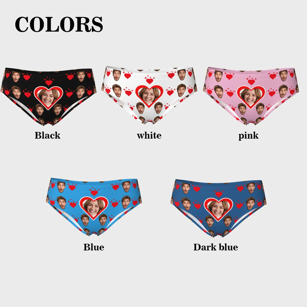Customized personalized facial photo lingerie for women Valentine's Day gift lingerie breathable and comfortable