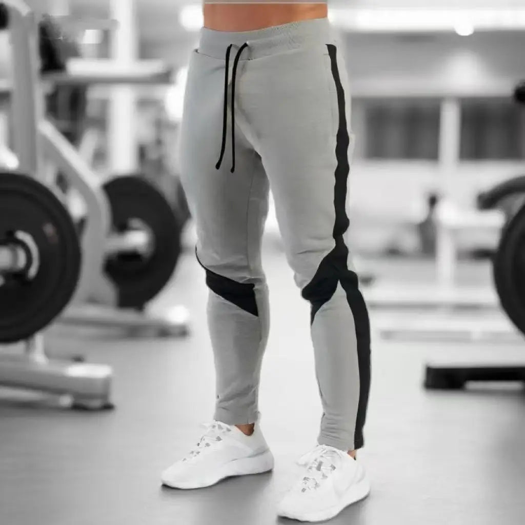 Mens Casual Pants Autumn Winter Sweatpants Men Running -Gym Trousers Solid Color Workout Long Pants 2025