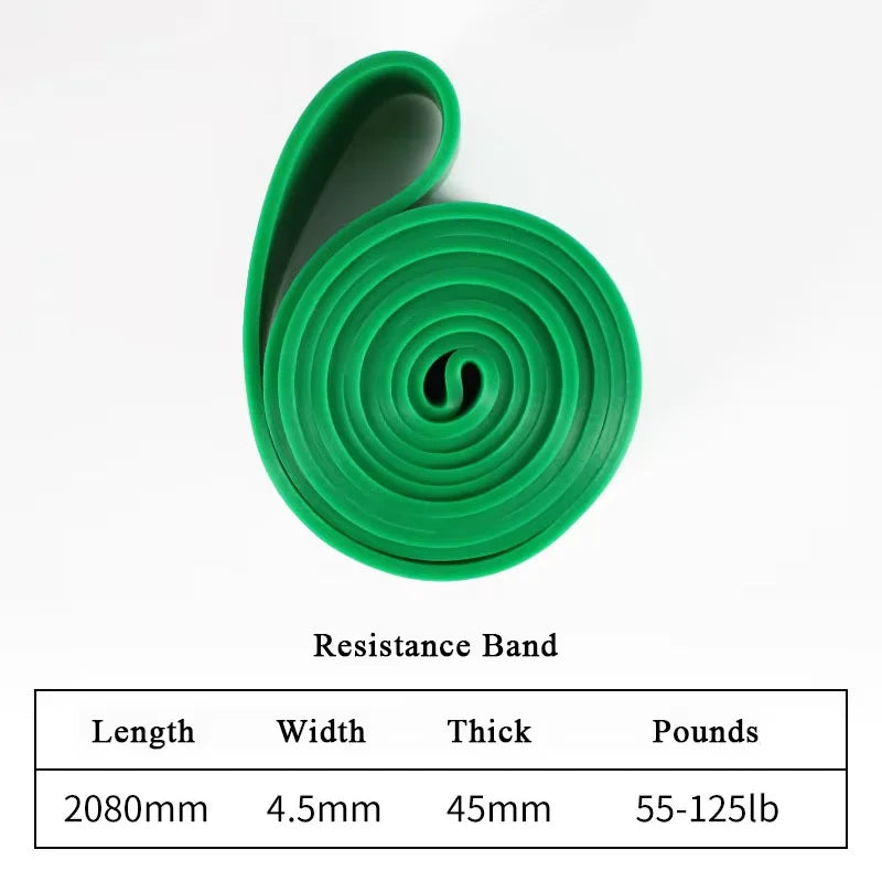 1pc Stackable Heavy Tension TPE Resistance Band Set - Anti-Snap for Home Gym Muscle Strength & Body Stretching Yoga Gym