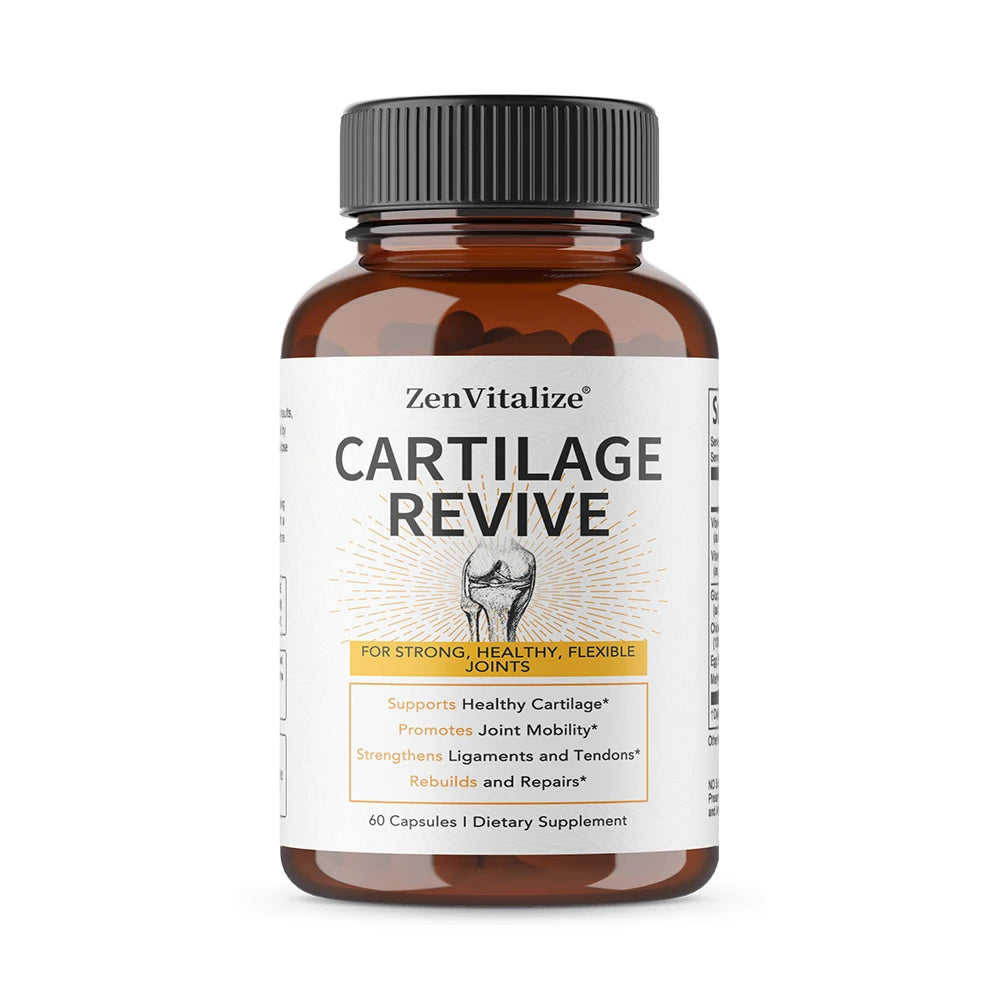 Cartilage Regeneration Supplement - Contains Type II Collagen, Glucosamine, MSM, Vitamin D3, Vitamin C - Promotes Joint Mobility