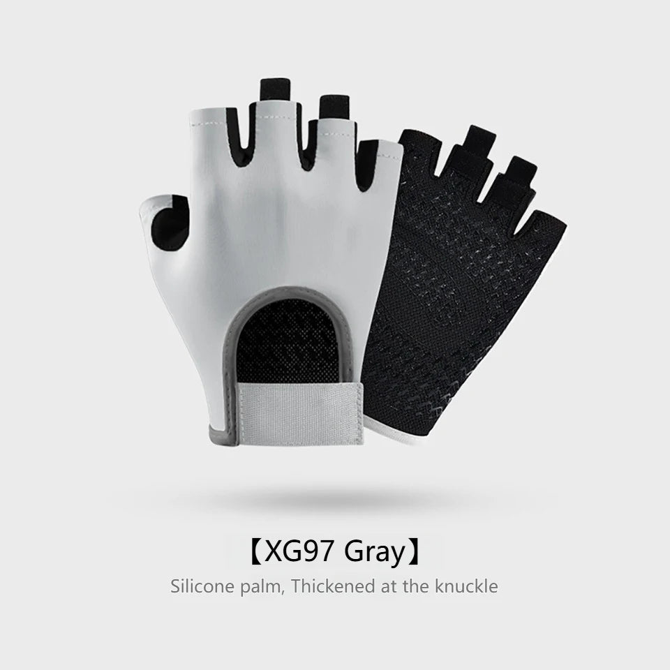 GTUBIKE 1 Pair New Cycling Gloves Workout Gym Gloves for Men Women Weight Lifting Fingerless Gloves Training Exercise Fitness
