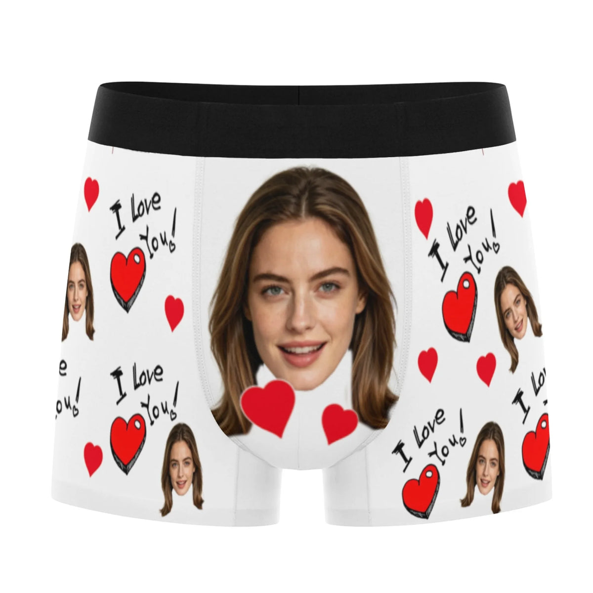 Personalized facial photo customization flat underwear customization men's Valentine's Day gift for husband gift for father