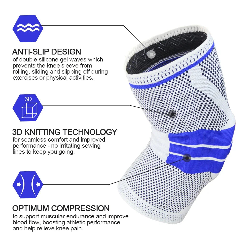 Knee Brace Knee Support Knee Pads Knee Compression Sleeve for Running Meniscus Tear Arthritis Joint Pain Relief Men Women