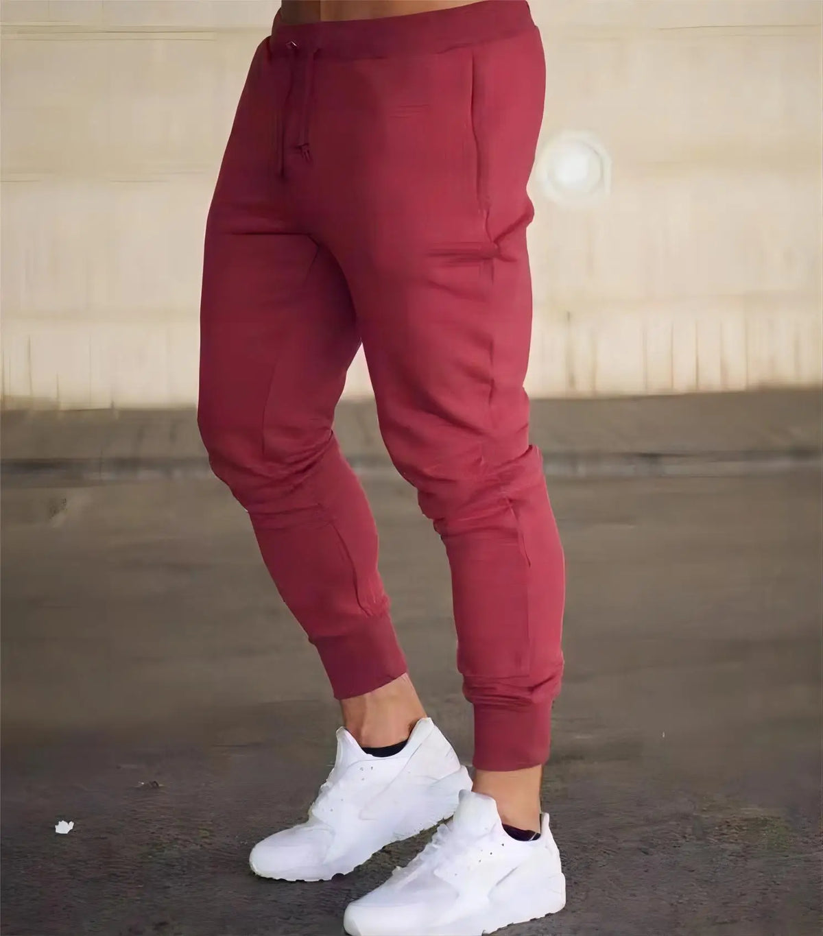 Mens Casual Pants Autumn Winter Sweatpants Men Running -Gym Trousers Solid Color Workout Long Pants 2025