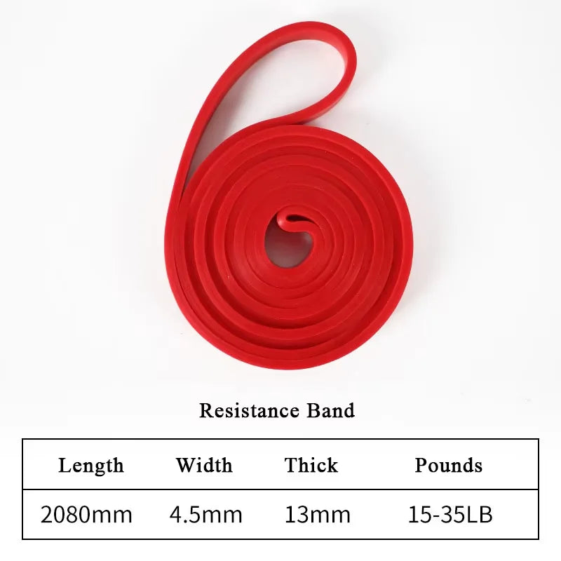 1pc Stackable Heavy Tension TPE Resistance Band Set - Anti-Snap for Home Gym Muscle Strength & Body Stretching Yoga Gym