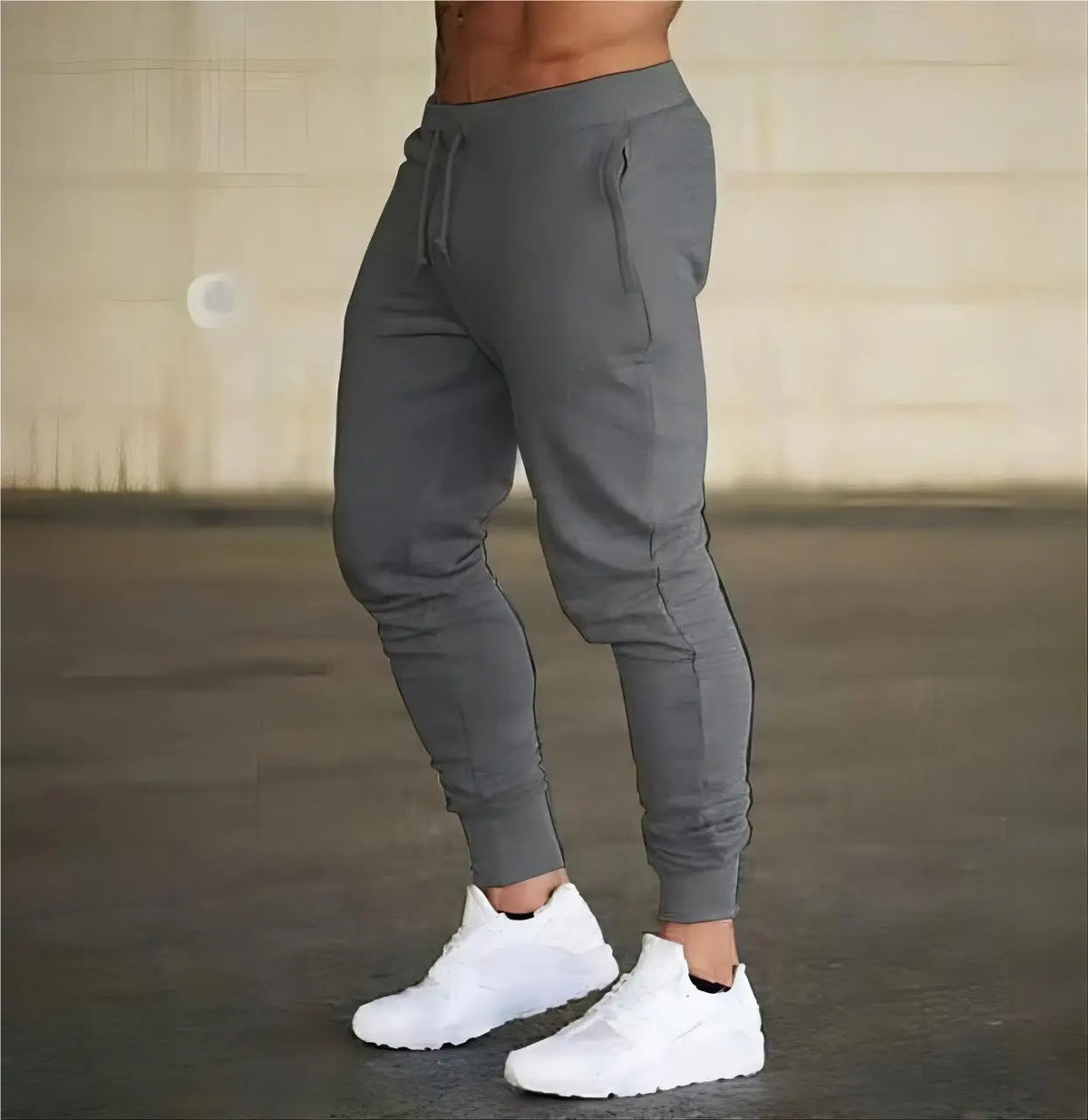 Mens Casual Pants Autumn Winter Sweatpants Men Running -Gym Trousers Solid Color Workout Long Pants 2025
