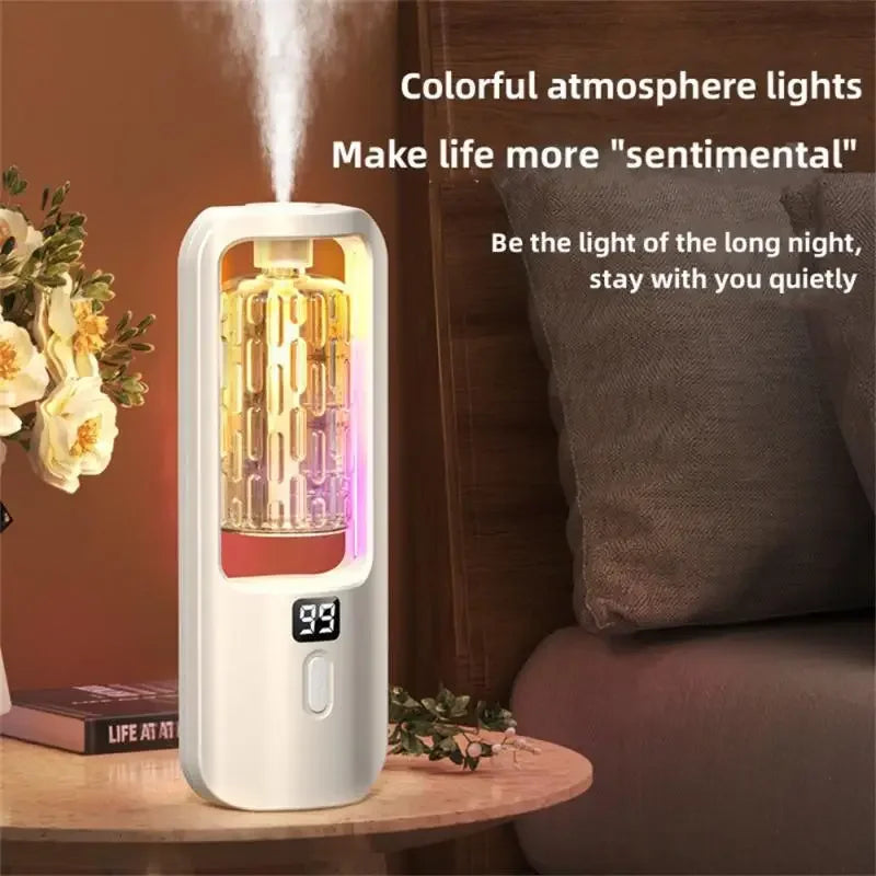 Wall-mounted Oil Aromatherapy Machine Air Purifying Automatic Diffuser Toilet Deodorization Fragrance Humidifier Colorful Night