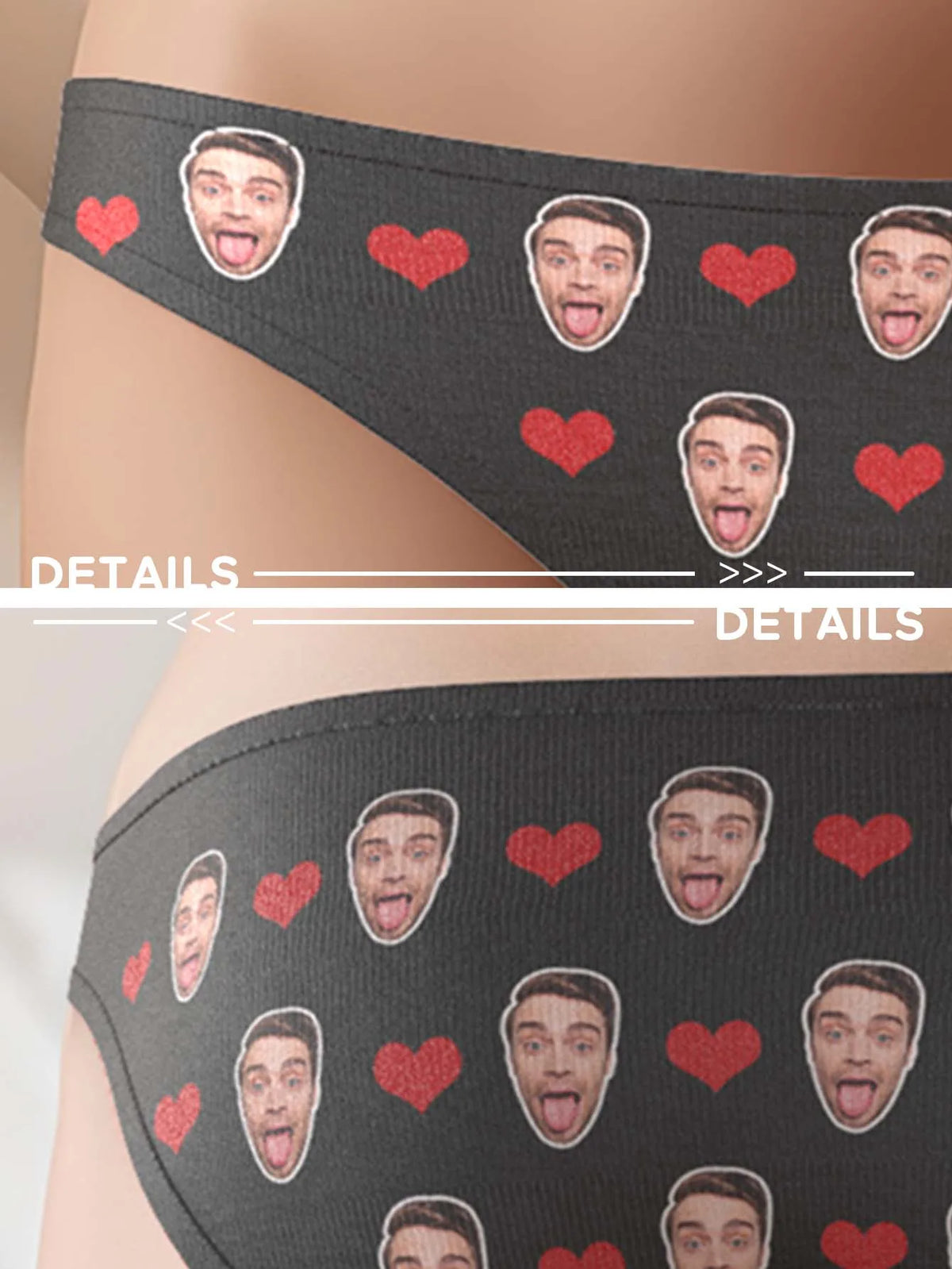 Custom Valentine Day Panties For Woman Custom Briefs Personalized Thong Personalized Underwear With Face Custom Thong