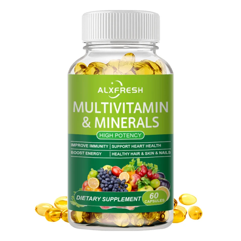 Comprehensive Multivitamin to Support Heart Hair Skin & Nail Health levels Enhance Daily Nutrition Improve Immunity and Energy