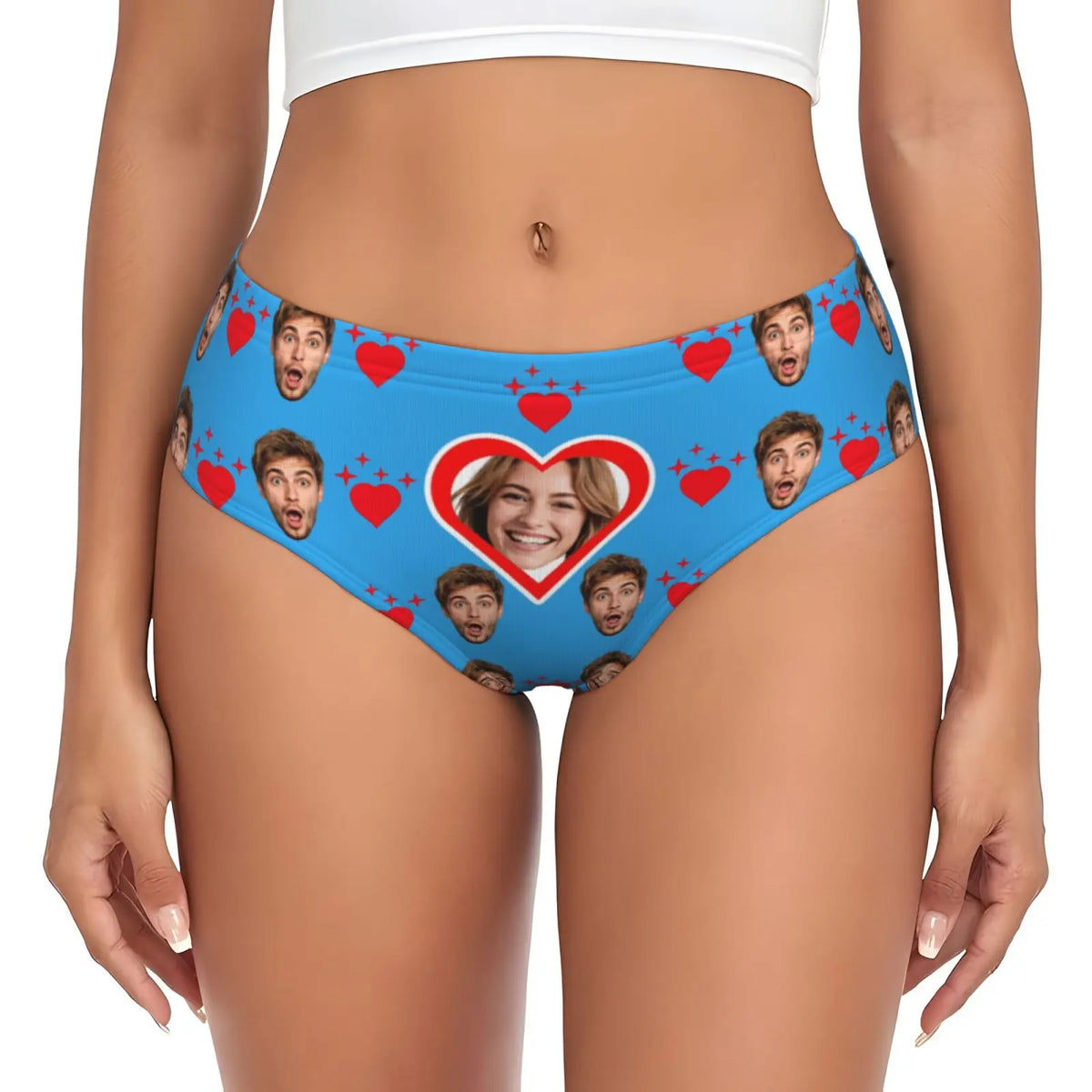 Customized personalized facial photo lingerie for women Valentine's Day gift lingerie breathable and comfortable