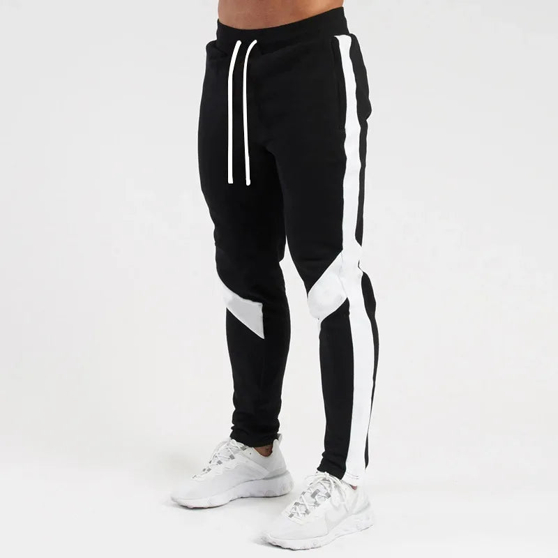 Mens Casual Pants Autumn Winter Sweatpants Men Running -Gym Trousers Solid Color Workout Long Pants 2025
