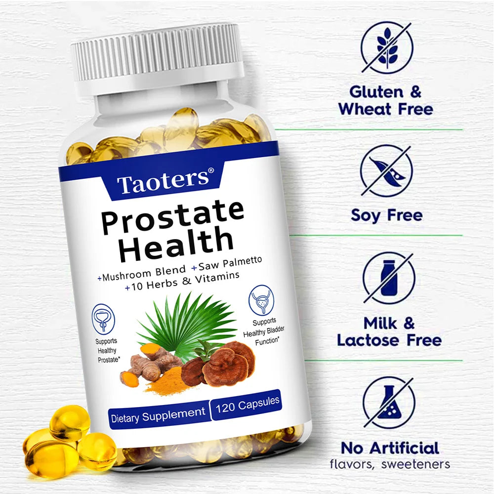 Saw Palmetto Capsules, with Magnesium Citrate and Zinc, Help Maintain Male Urinary Tract Health and Prostate Health