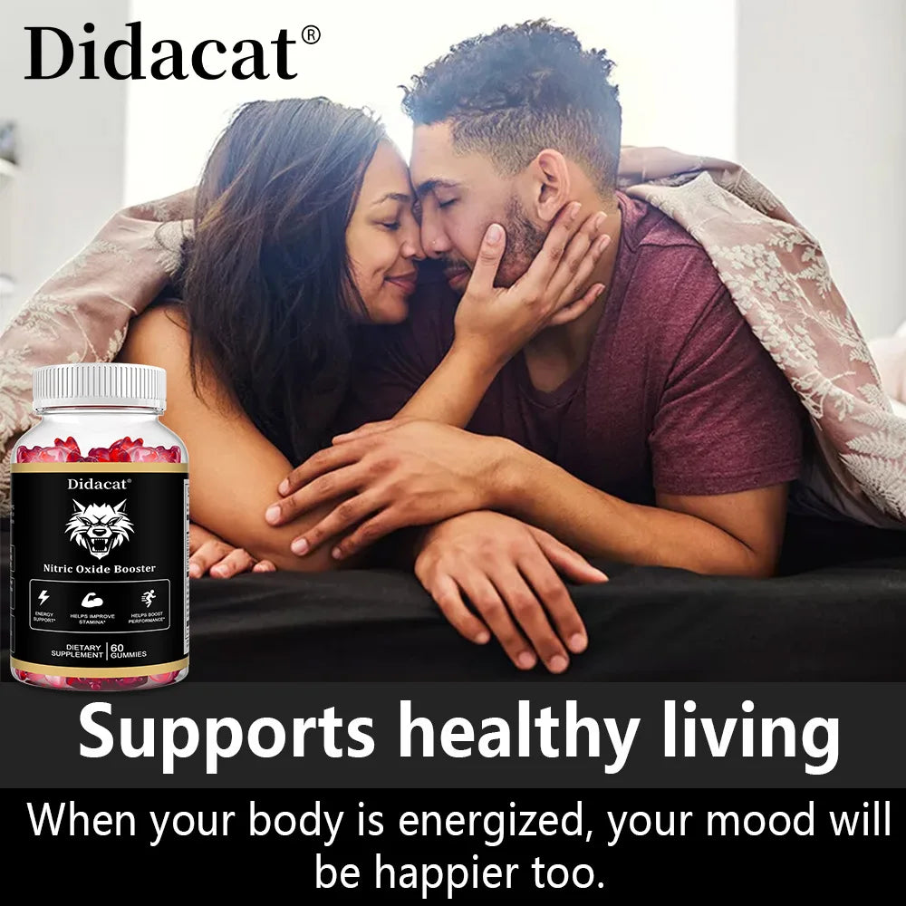 Maca Root Gummies, with Ashwagandha for Mood Enhancement, Energy, and Muscle Growth, Promote Skin Health, Unisex