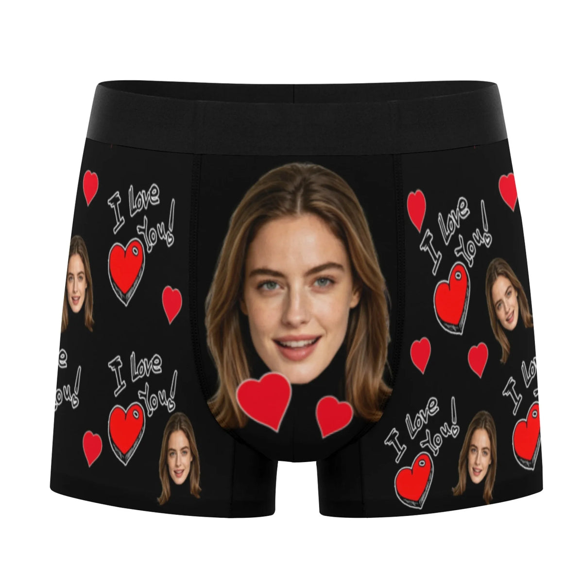 Personalized facial photo customization flat underwear customization men's Valentine's Day gift for husband gift for father