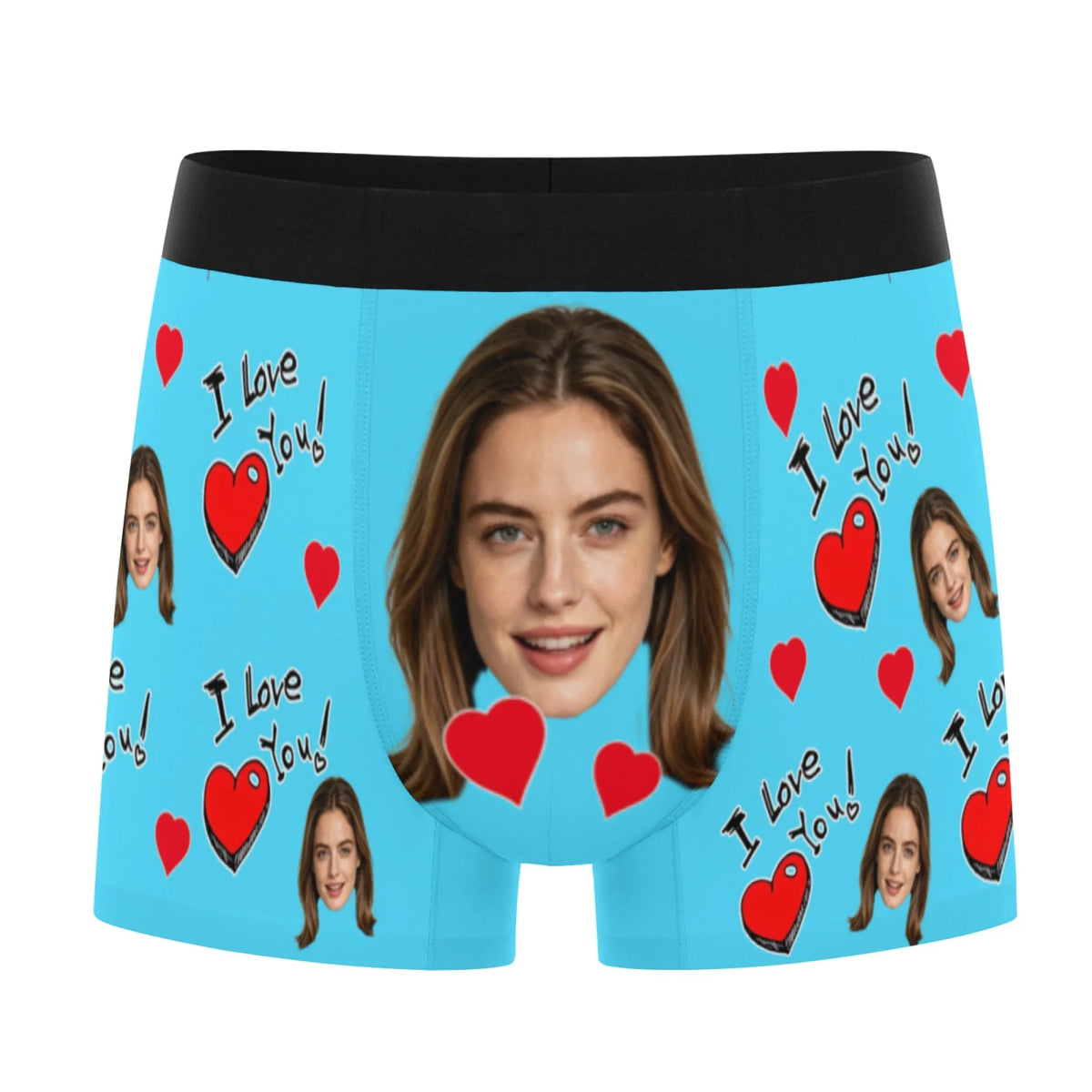 Personalized facial photo customization flat underwear customization men's Valentine's Day gift for husband gift for father