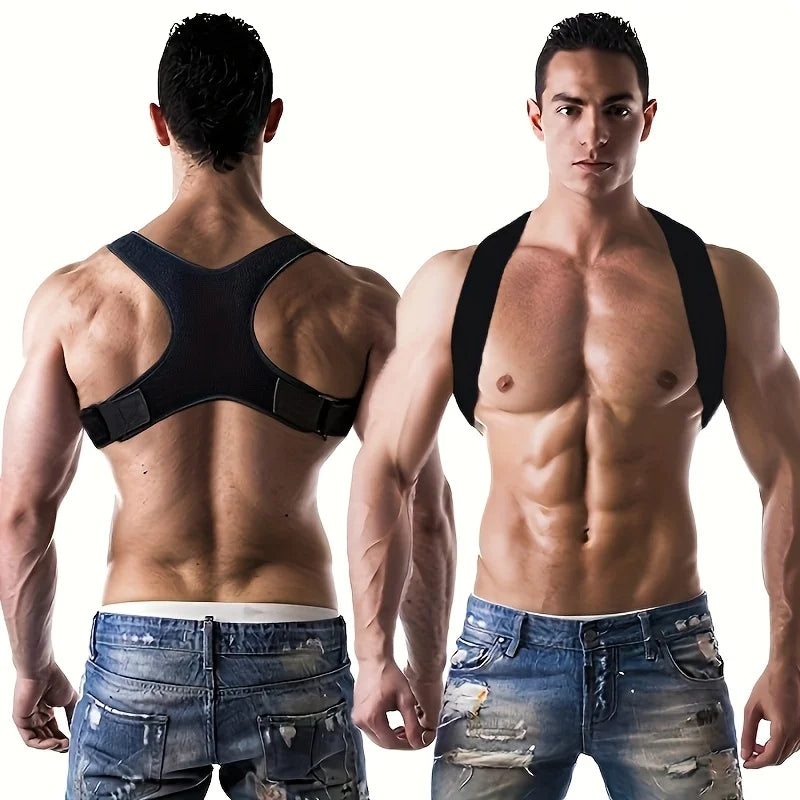Adjustable Posture Corrector Back Support Belt- Breathable, Non-Slip, Ergonomic Support for Improved Posture,