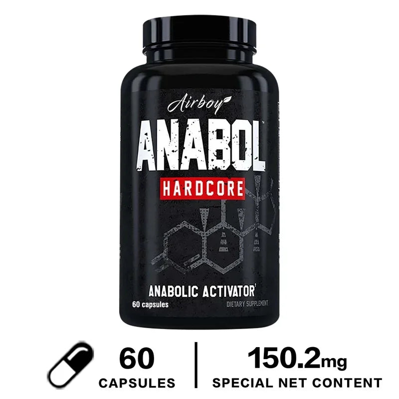 Anabol Hardcore Supplement - Muscle Growth, Improved Endurance, Stress and Mood Relief, and Overall Health