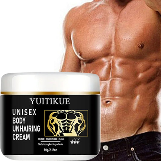 YUITIKUE Unisex Hair Remover Cream - Plant Ingredients, Effectively Remove Body Hair Without Irritation 60g