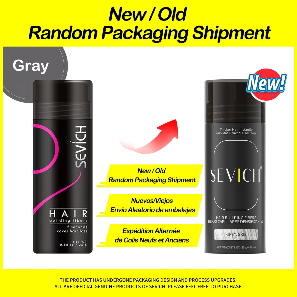 Sevich 25g Hair Building Fibers Powder Hair Loss Products Bald Extension Thicken Hair Spray Jar Keratin
