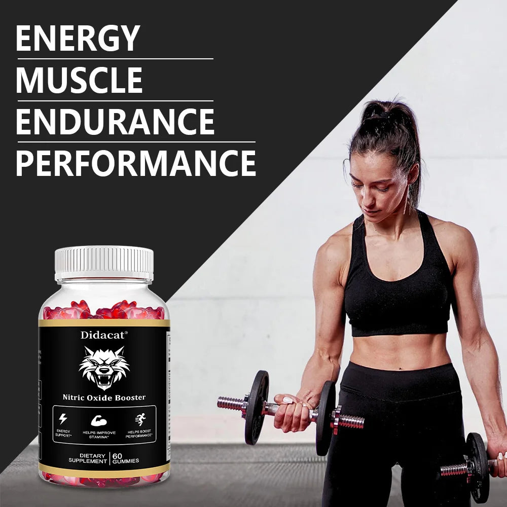 Maca Root Gummies, with Ashwagandha for Mood Enhancement, Energy, and Muscle Growth, Promote Skin Health, Unisex