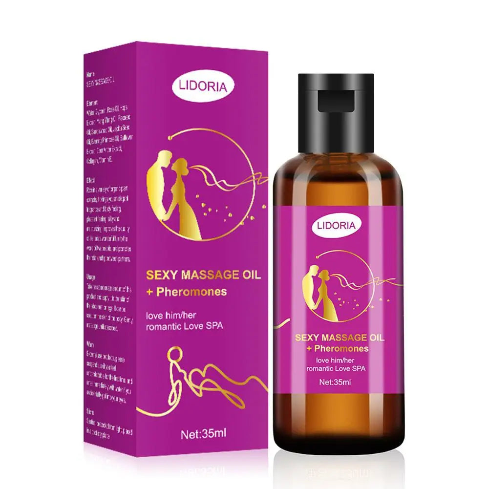 Purple Charming Massage Oil Natural Pheromone SPA Skin Care Body Smoothing Nourishing Oil Essential Oil Moisturing