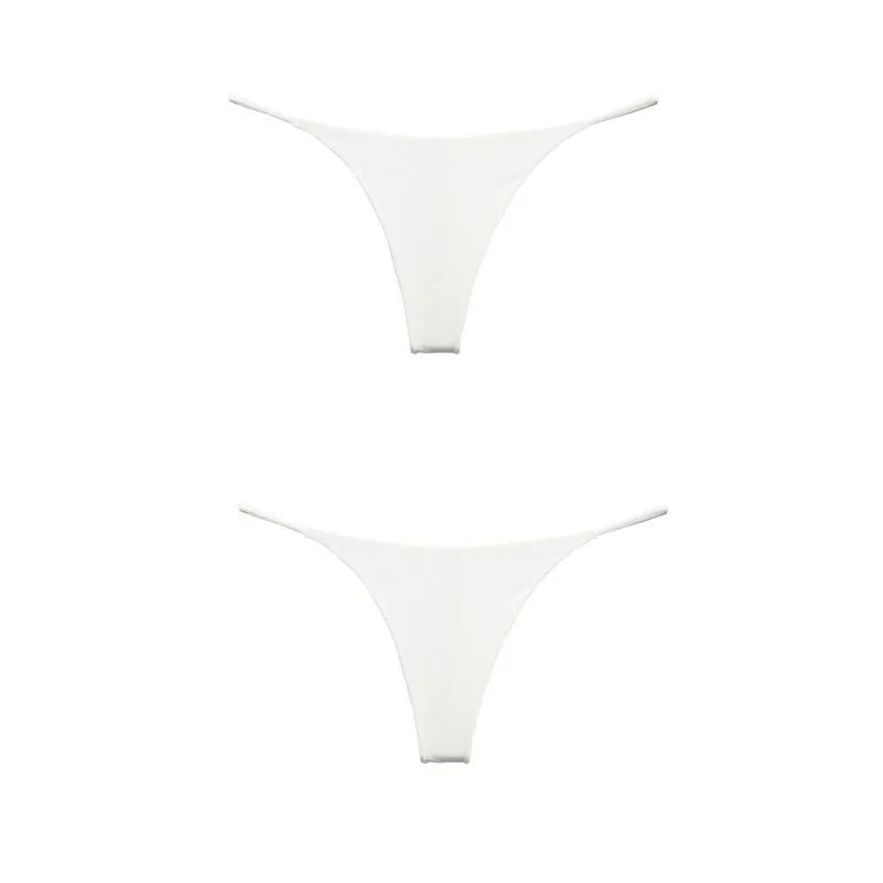 1/2/4pcs Panties Cotton Women'S Underwear Sexy Panties Female Underpants Thong Solid Color Pantys Lingerie S-XL Low-Rise Design