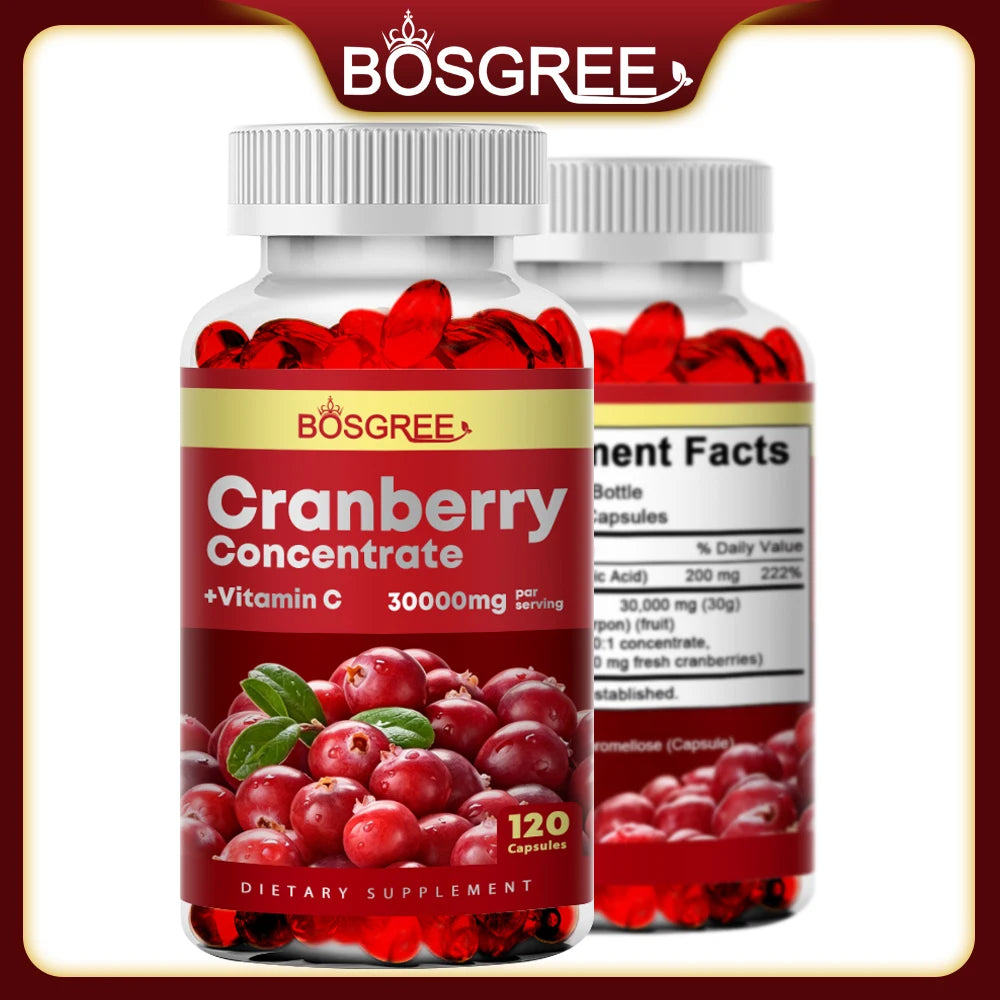 Organic Cranberry Supplements-Urinary and Prostate Support,Urethral Purification,and Bladder Health Support-Natural Antioxidants