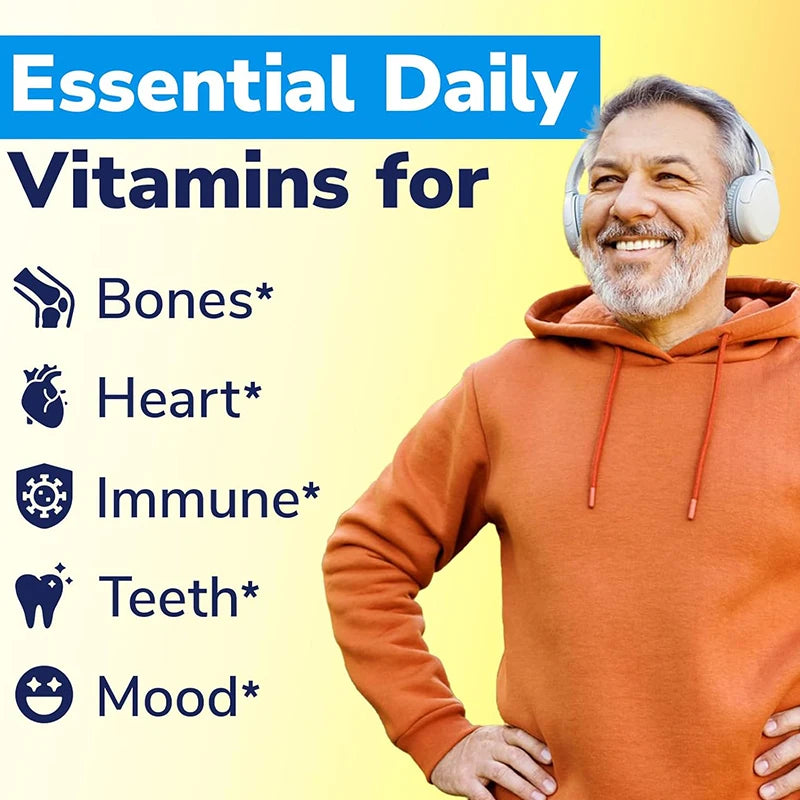 High Vitamin D3 K2 10000 IU Capsules, with Magnesium Blend & Vitamin, Support Immune, Heart, Joint, Teeth & Bone Health