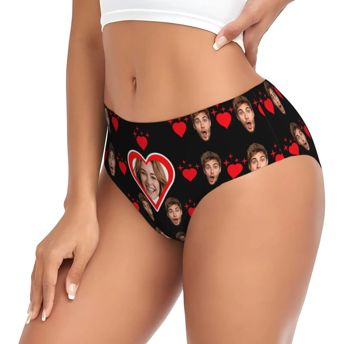 Customized personalized facial photo lingerie for women Valentine's Day gift lingerie breathable and comfortable