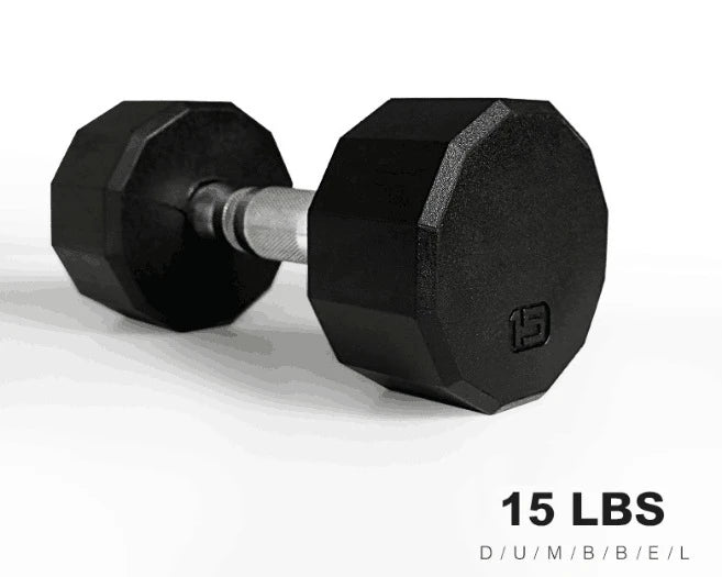 Round Rubber Coated Dumbbell Suit, Commercial Gym, Private Education, Cast Iron, 12 Sided, 150lb, 5lb-25lb