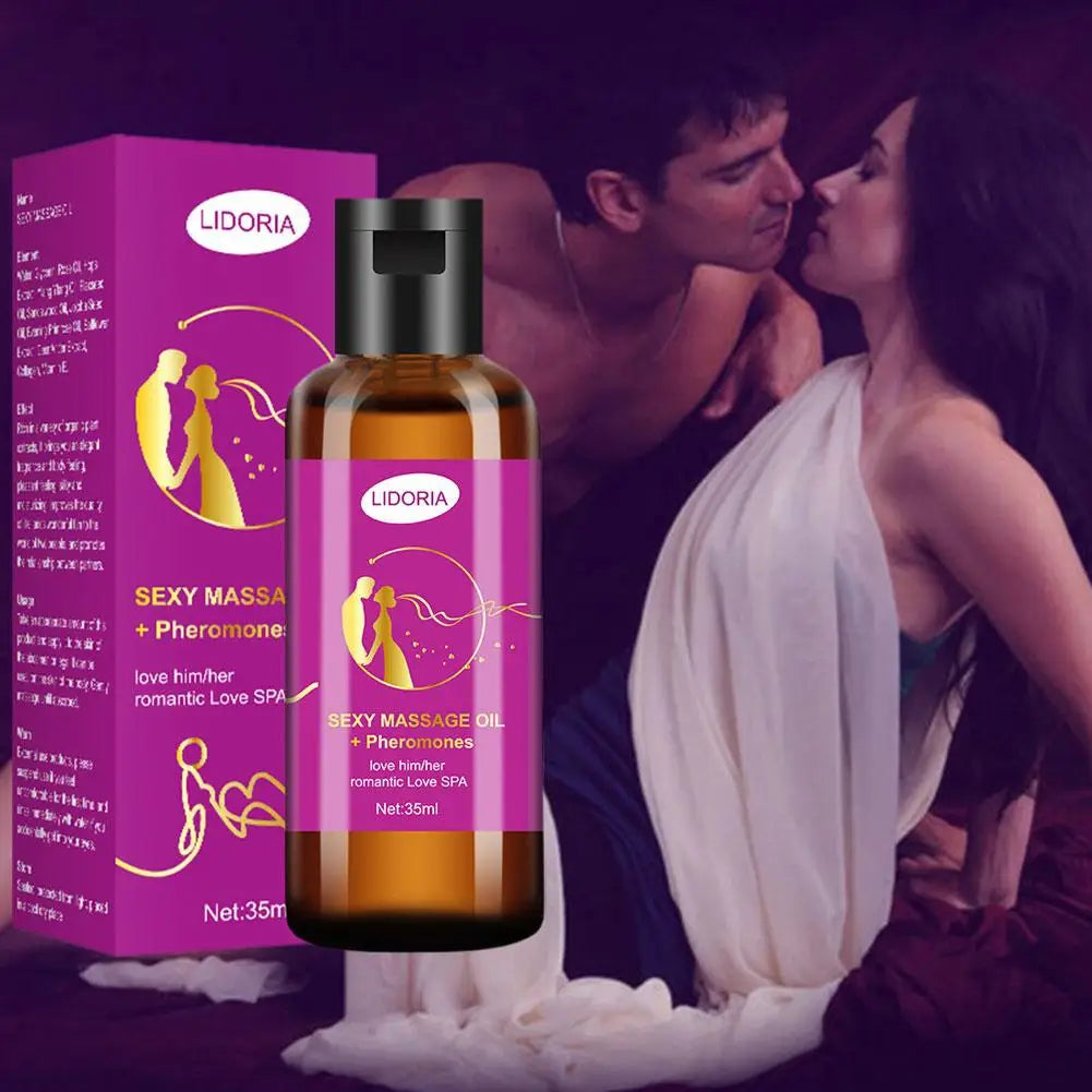 Purple Charming Massage Oil Natural Pheromone SPA Skin Care Body Smoothing Nourishing Oil Essential Oil Moisturing