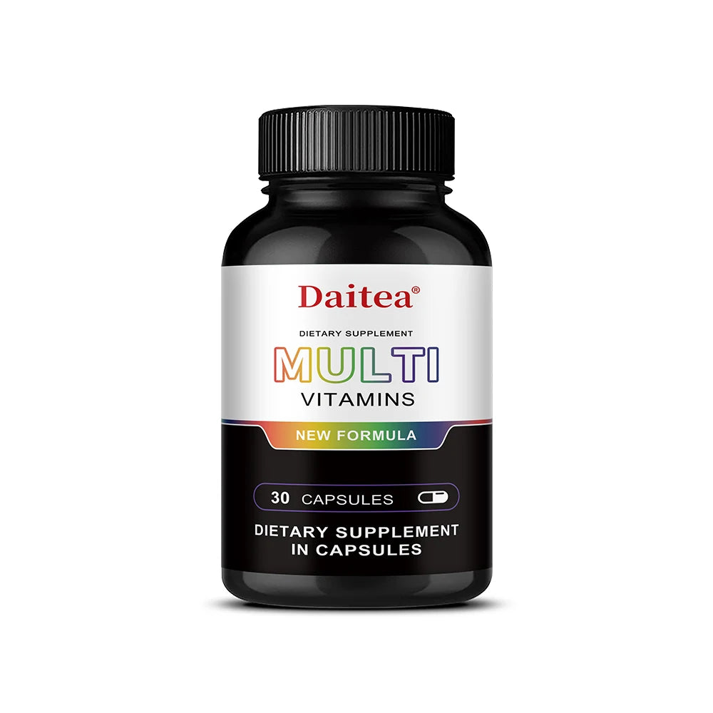 Multivitamin & Minerals Capsule for Women and Men,Support Energy,Focus,Mood,Hair,Skin and Nails Health,Relieve Stress