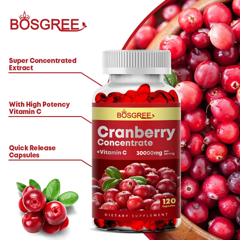 Organic Cranberry Supplements-Urinary and Prostate Support,Urethral Purification,and Bladder Health Support-Natural Antioxidants
