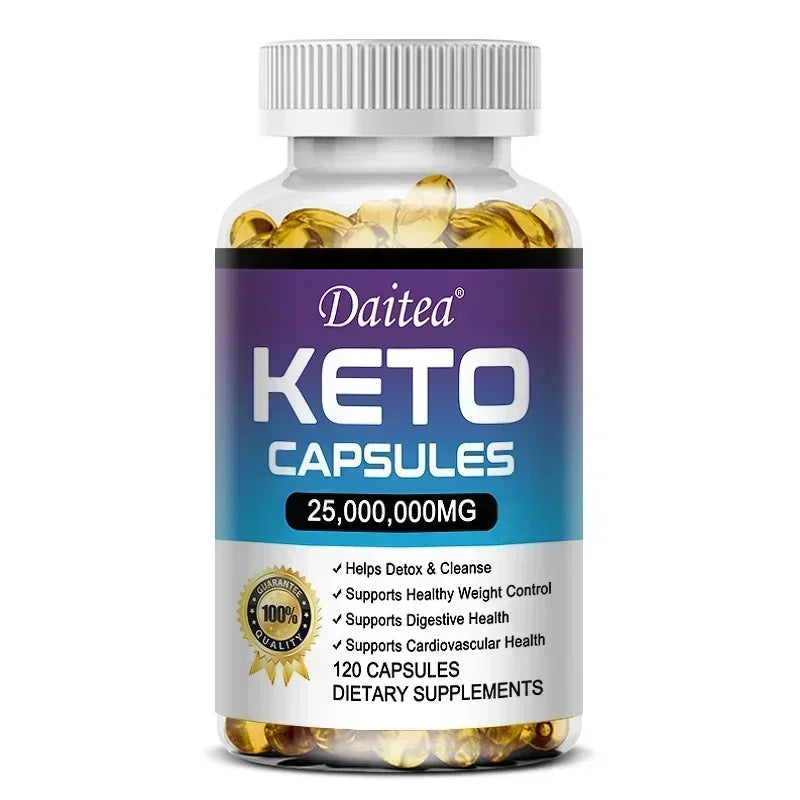 Keto BHB Capsules, High-Strength Ketone Support, Immune System, Healthy Metabolism, Balanced Energy & Weight Management, Non-GMO