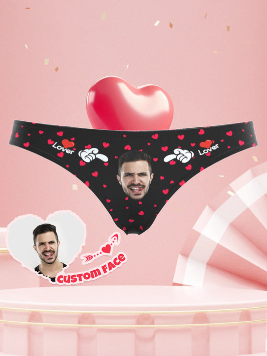 Custom Face Thong For Her Personalized Photo Underwear Valentine Gift For Girlfriend Wife Funny Gift Anniversary