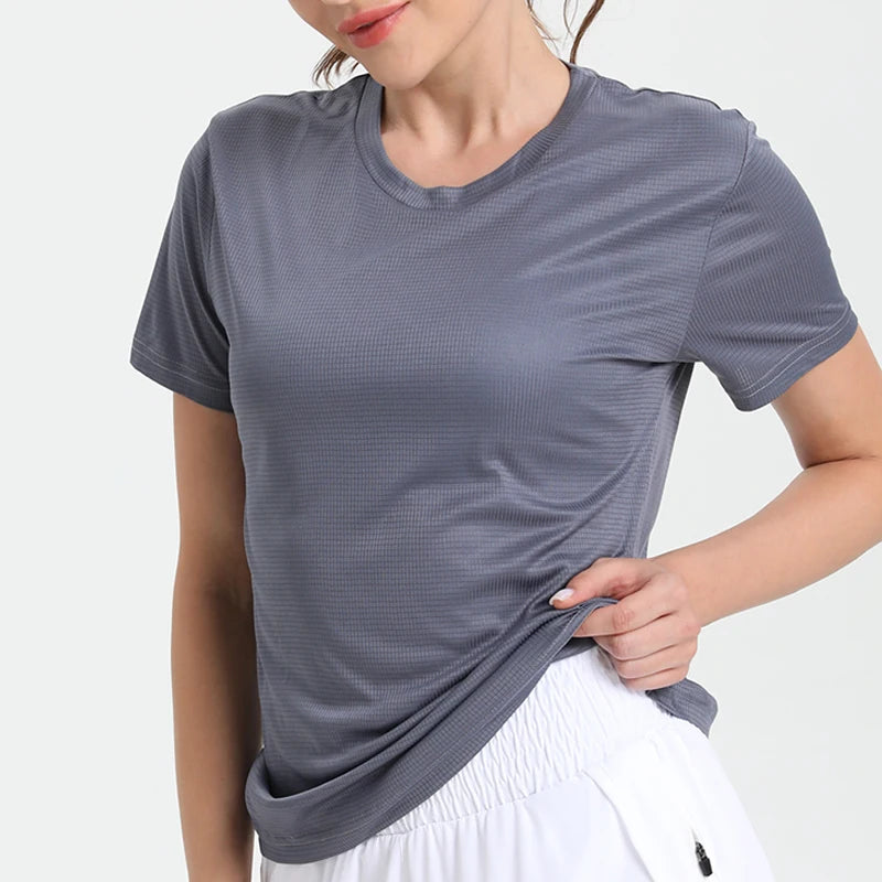 Women's Solid Color Ultralight Quick Dry Sport T-Shirt,Breathable Lightweight  ,Compression Shirt