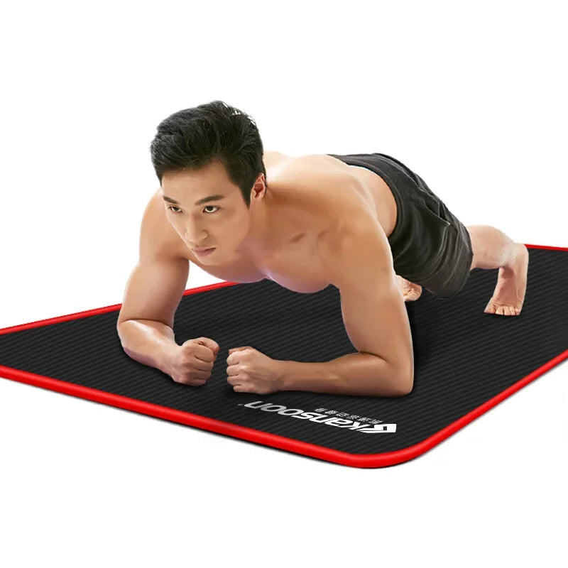 10mm Yoga Mat Extra Thick 1830*610mm NRB Non-slip Pillow Mat For Men Women Fitness Tasteless Gym Exercise Pads Pilates Yoga Mat