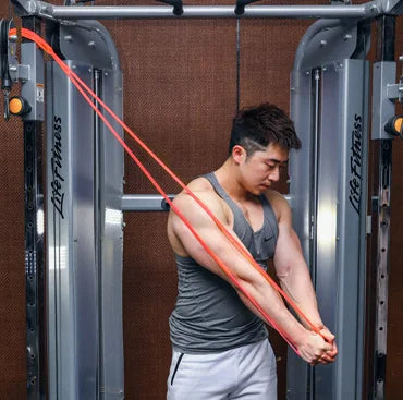 1pc Stackable Heavy Tension TPE Resistance Band Set - Anti-Snap for Home Gym Muscle Strength & Body Stretching  Yoga Gym