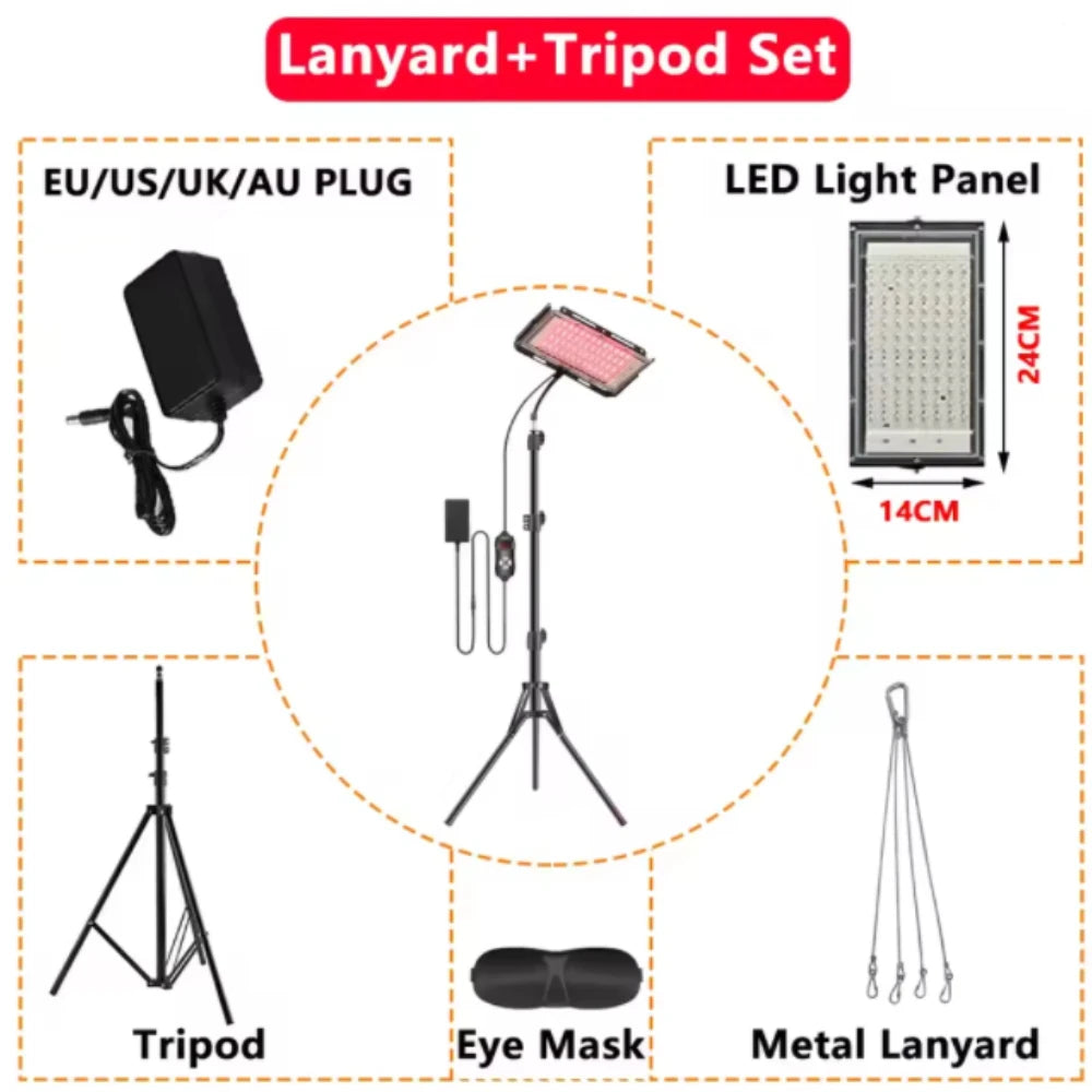 3 in 1 Infrared&Red Light Therapy Lamp with Stand,660&850nm Red Light Therapy for Face, Muscles Pain, Skin, Leg, Joints, Waist