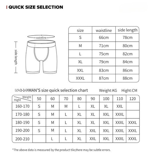 ETHIKA 1Pcs Men Underwear Boxers Breathable Mesh Crotch Man Underpants Plus Size L-3XL Mens Panties Printed Men's Boxers Briefs