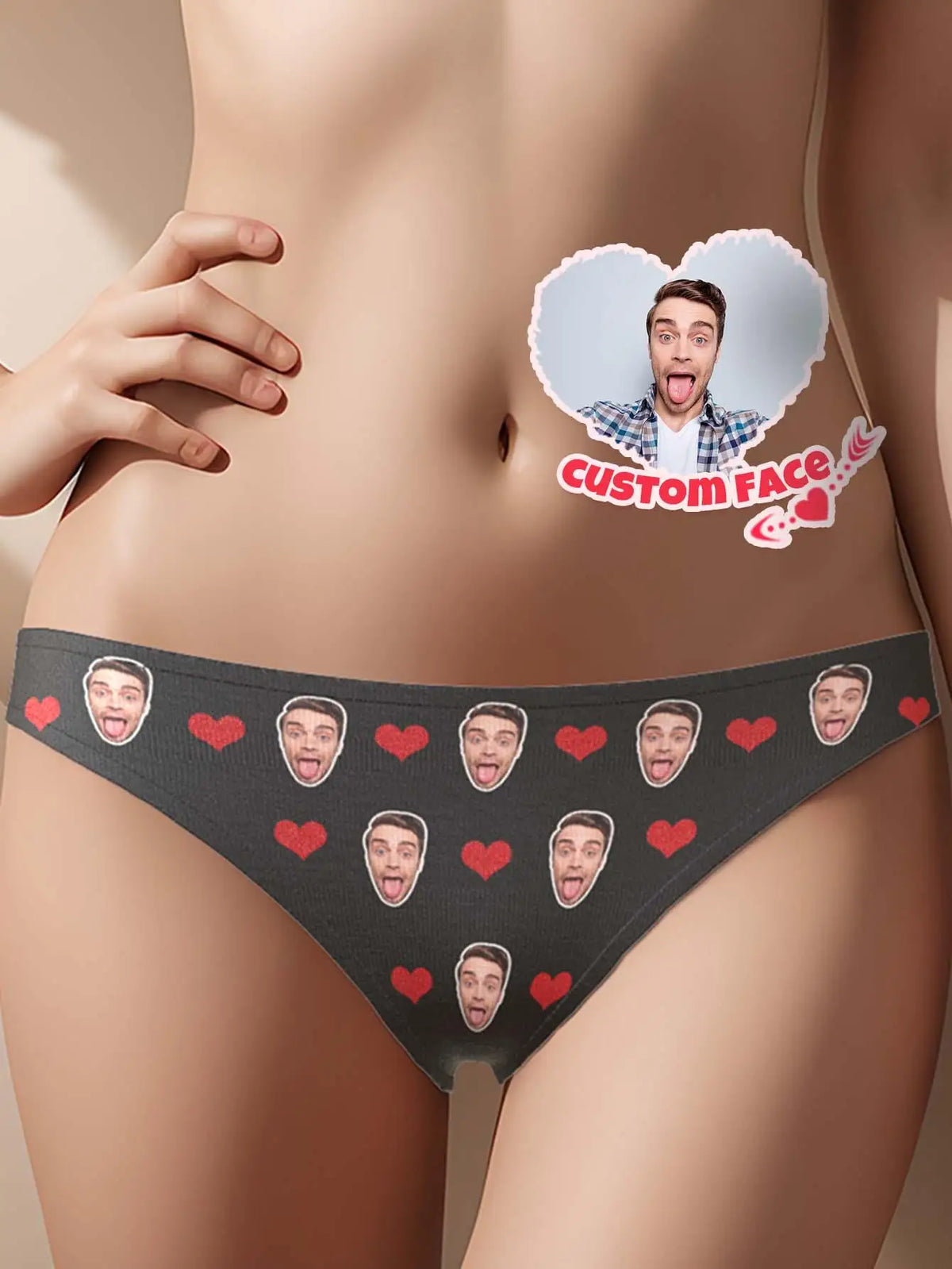 Custom Valentine Day Panties For Woman Custom Briefs Personalized Thong Personalized Underwear With Face Custom Thong