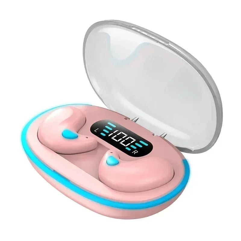 X55 Wireless Sleep Earphones - Invisible Bluetooth Earbuds for Side Sleepers, Passive Noise Reduction, Comfort All-Night