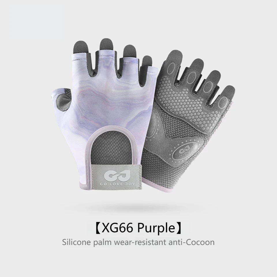 GTUBIKE 1 Pair New Cycling Gloves Workout Gym Gloves for Men Women Weight Lifting Fingerless Gloves Training Exercise Fitness