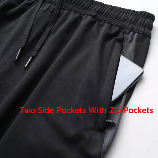 Men Sport Pants Running Pants With Zipper Pockets Soccer Training Jogging Sports Trousers Fitness Football Leggings Sweatpants