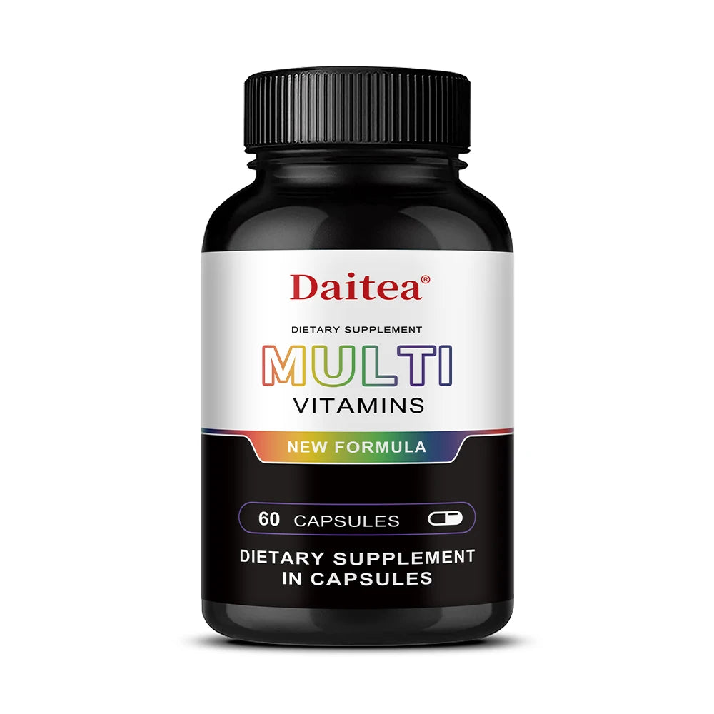 Multivitamin & Minerals Capsule for Women and Men,Support Energy,Focus,Mood,Hair,Skin and Nails Health,Relieve Stress