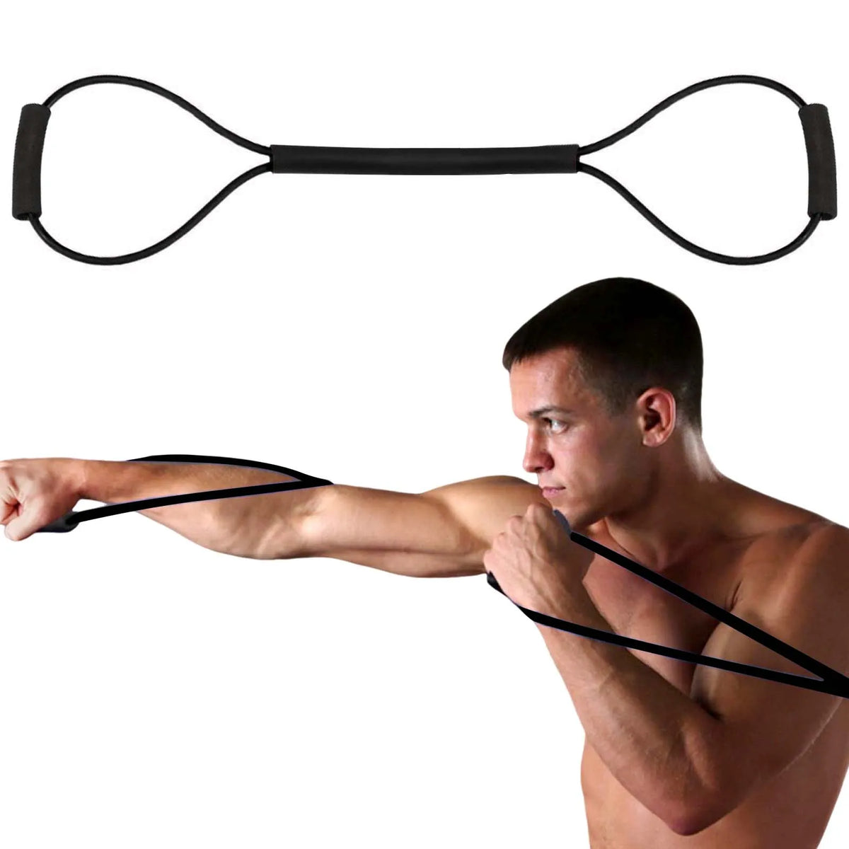 25/30/35 Pounds Elastic Resistance Band Workout Resistance Bands with Comfort Handles Strength Tension Rope